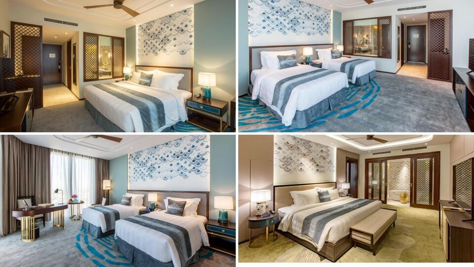 Melia Vinpearl Hotel Hue sở hữu 213 phòng nghỉ với lối thiết kế sang trọng, tinh tế 